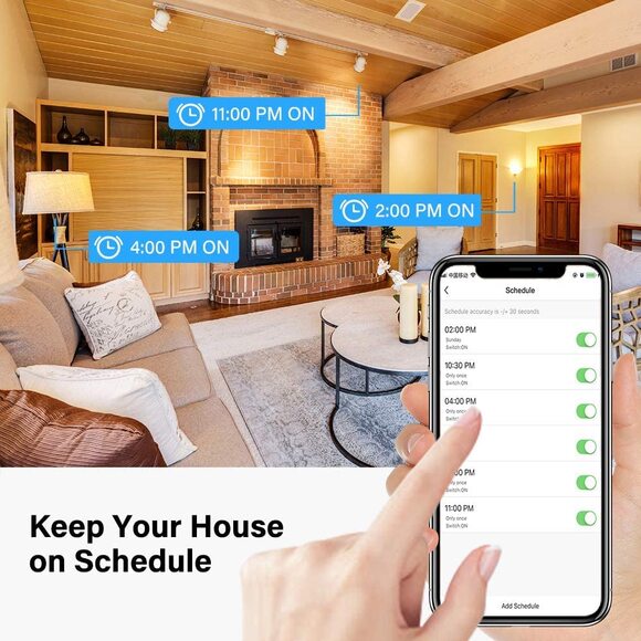 Mini Smart Plug - Wi-Fi Outlet Socket Compatible w/ Alexa, Echo and Google Home - Picture 3 of 10